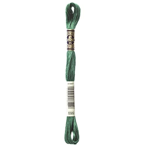 DMC 6-Strand Embroidery Cotton Floss, Christmas Green