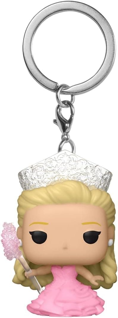 Funko POP Keychain Glinda Wicked Novelty Keyring Collectable Mini Figure Stocking Filler Gift Idea Official Merchandise Movies Fans Backpack Decor
