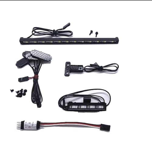 ZLiT for Axial Scx10 Light Bar KitRC Car Top Light Headlights Lighting Taillight Kit for Axial 110 SCX10 III for Jeep CJ7 RC Car Vehicle Lighting 1