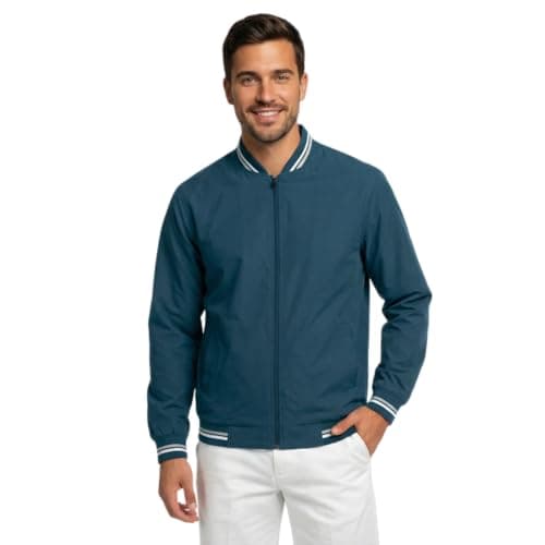 Celary Men's Bomber Jacket | Lightweight Casual Zip-Up Jacket | Stylish Slim Fit Outerwear for All Seasons