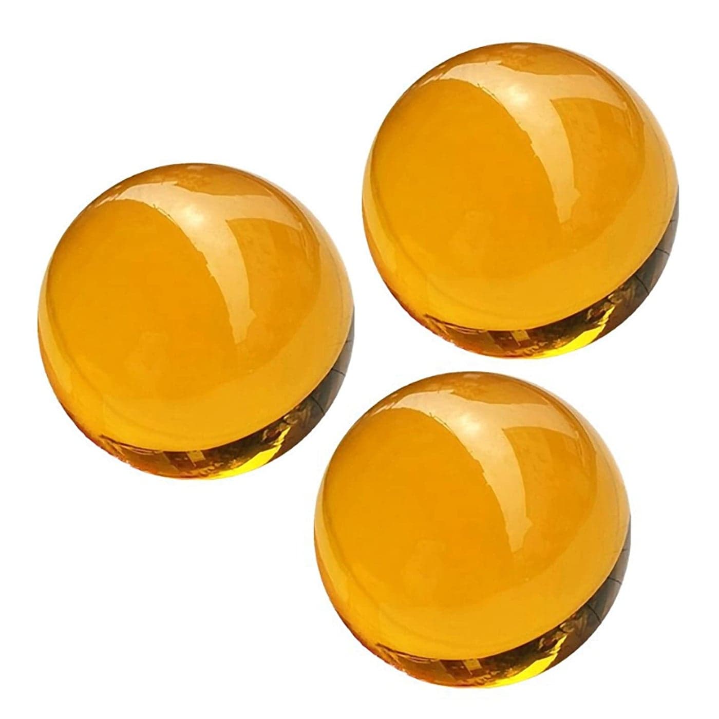 CHENGXINWENHUA Decorative Orbs for Bowls and Vases Set of 3Diameter 3 Crystal Sphere BallCamera Sphere and Photography Orb Green