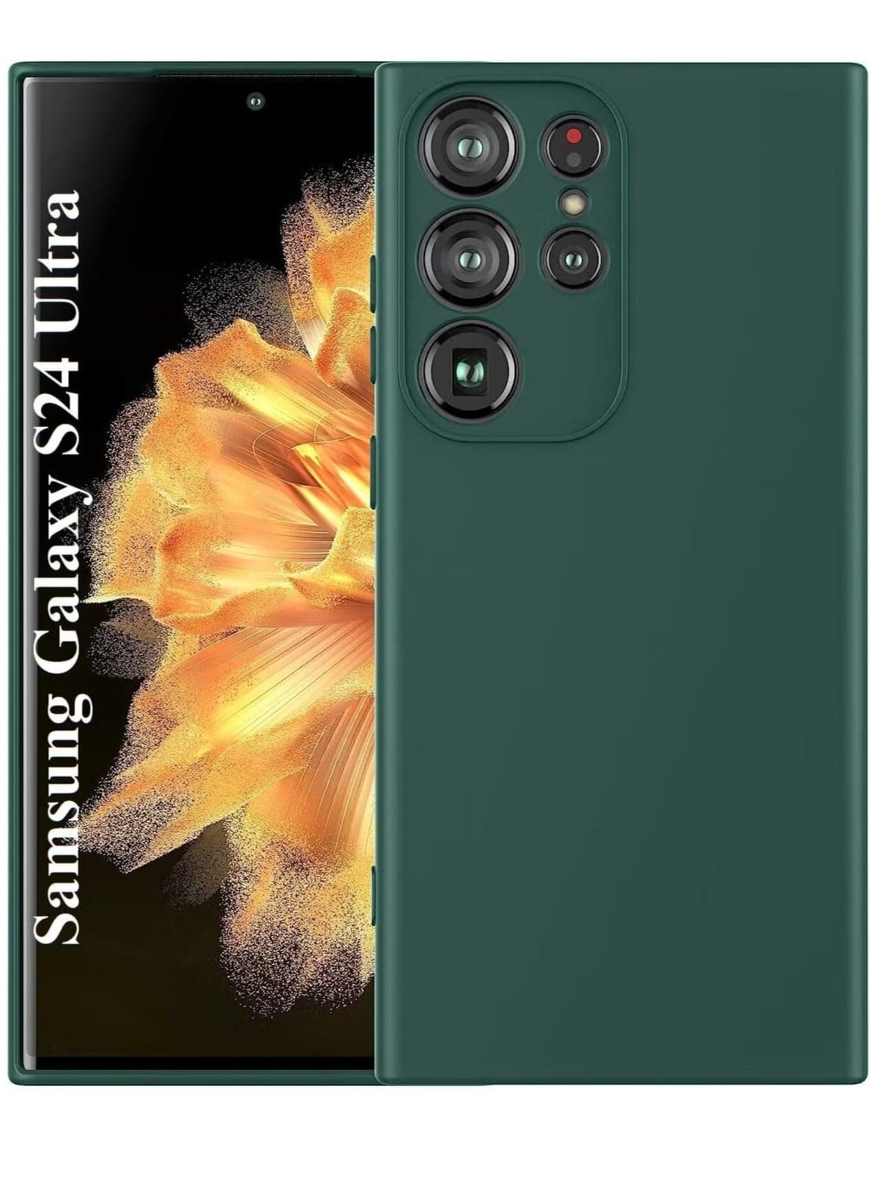 Samsung Galaxy S24 Ultra Soft Silicone Gelly Rubber Case – Shockproof Matte Finish with Camera Protection