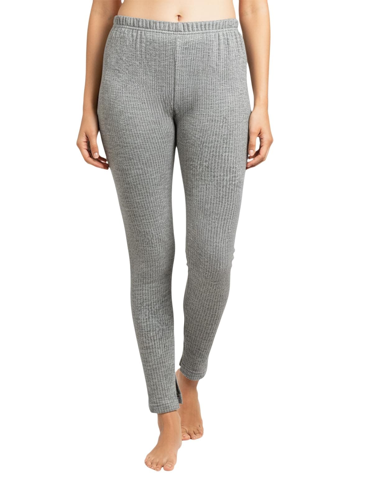 Lux Cozi HEATEK Women's Grey Melange Thermal Trouser_HEATEK_777_LAD_TRO_GM_95_1PC