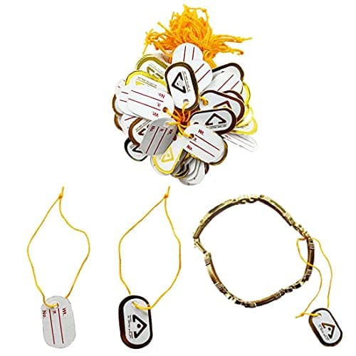 DIY Crafts Pack of 200 Pcs, DIY Crafts Tie Label Paper Tag for Jewellery Retail Shops Kitchen Clothes Content Label, Goods Price Ta (Pack of 200 Pcs, DIY Crafts)