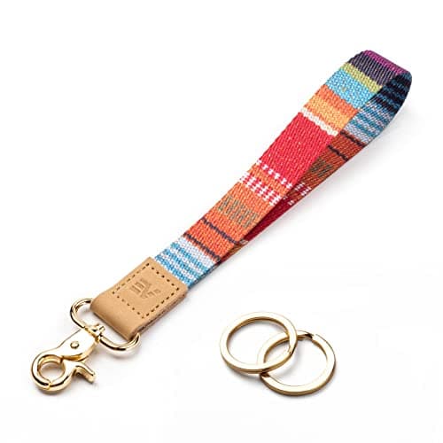 EcoVision Keychain Lanyard for Keys, Wristlet Key Chain for Women, Key Holder Lanyards with 2 keyrings