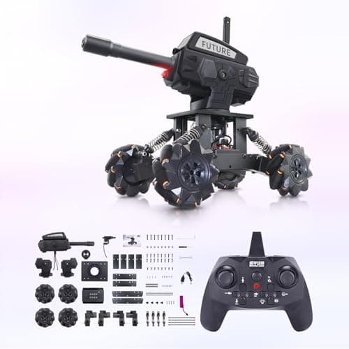 VANLINNY Robot Kits360 Drifting RC Tank ToyScience Projects for Ages 13 STEM Educational Kit for Beginner10 mph Fast DIY Remote Control CarProgrammableRechargeable for Birthday