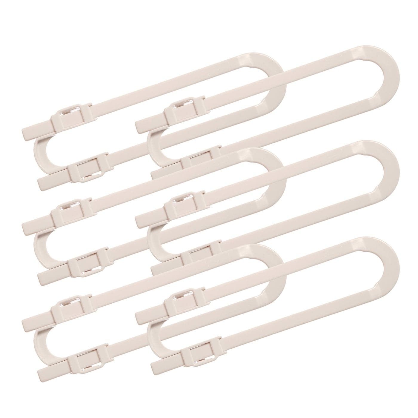 Dreambaby U Shaped Cabinet Locks Extra Long Child Lock for Cabinets Gliding Baby Safety Locks 6 Pack