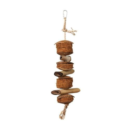 Prevue Hendryx Naturals Preen & Pacify Coco and Bamboo Bird Toy 62800