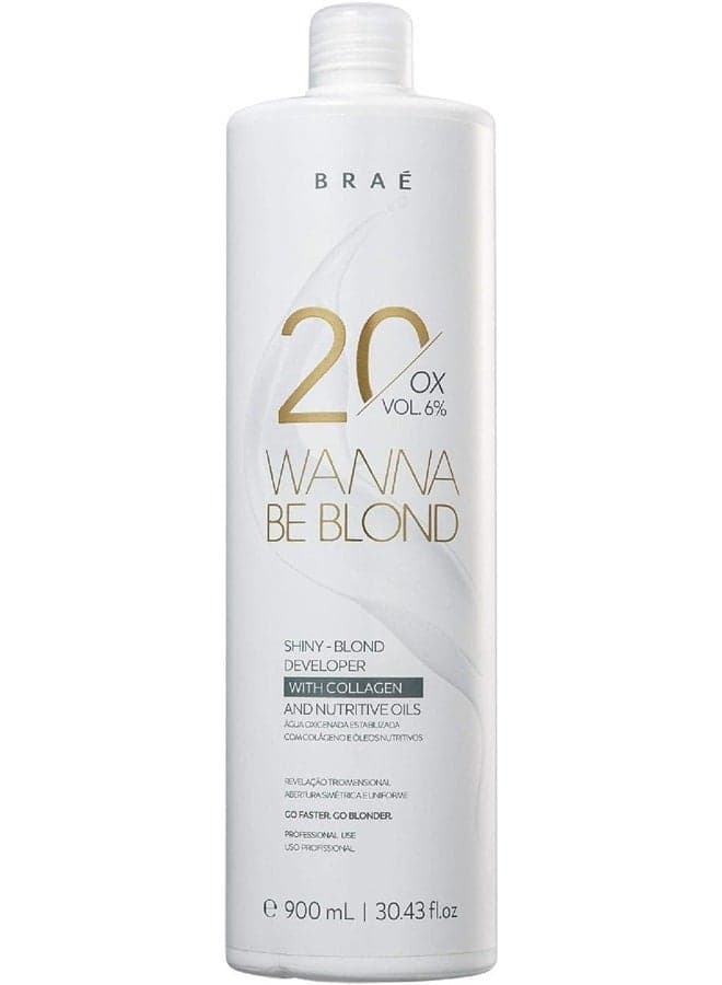 Wanna Be Blond Shiny-Blond Developer Ox 20 Vol. 6% 30.43 fl. oz