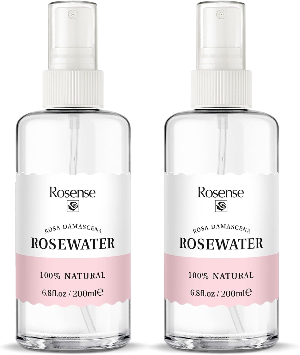 Rosense Rosewater Hydrating Facial TonerRose Water Face Mist 68 Oz 2Pack