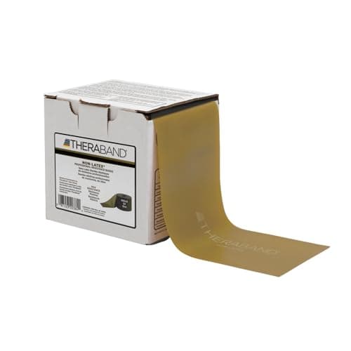 THERABAND Resistance Band, Gold, Max, 25-Yard Roll, Latex-Free, Elastic Band for Exercise, Physical Therapy, Yoga, Pilates, Stretching, Home Workouts, Cut-to-Length, Color-Coded Levels