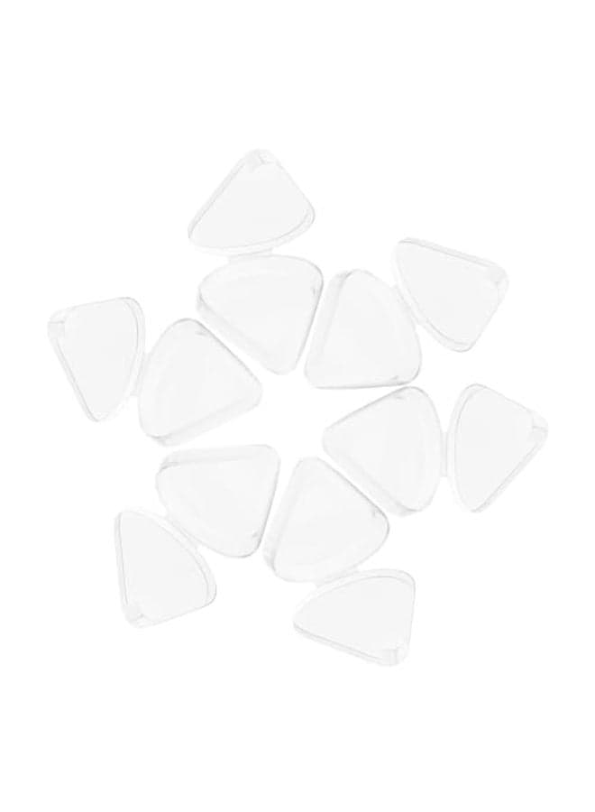 6Pcs Portable Triangle Powder Puff Cases Only Makeup Sponge Holder Powder Puff Protective Storage Box Makeup Puff Travel Case Container Travel Beauty Blender Holder Clear