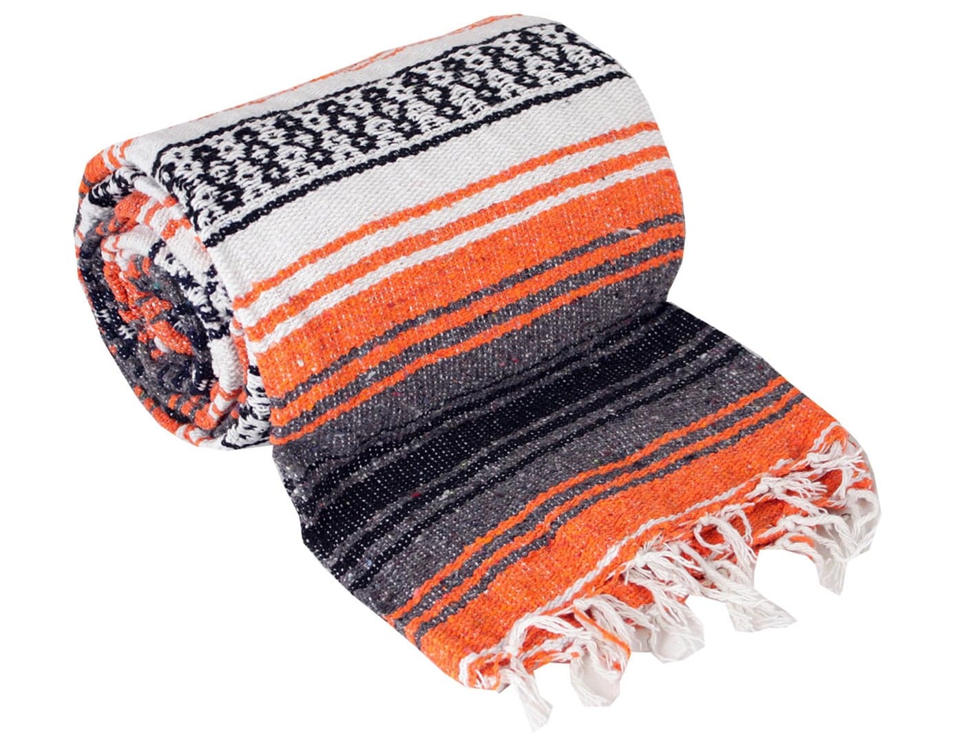 Canyon Creek Authentic Mexican Yoga Falsa Blanket Orange