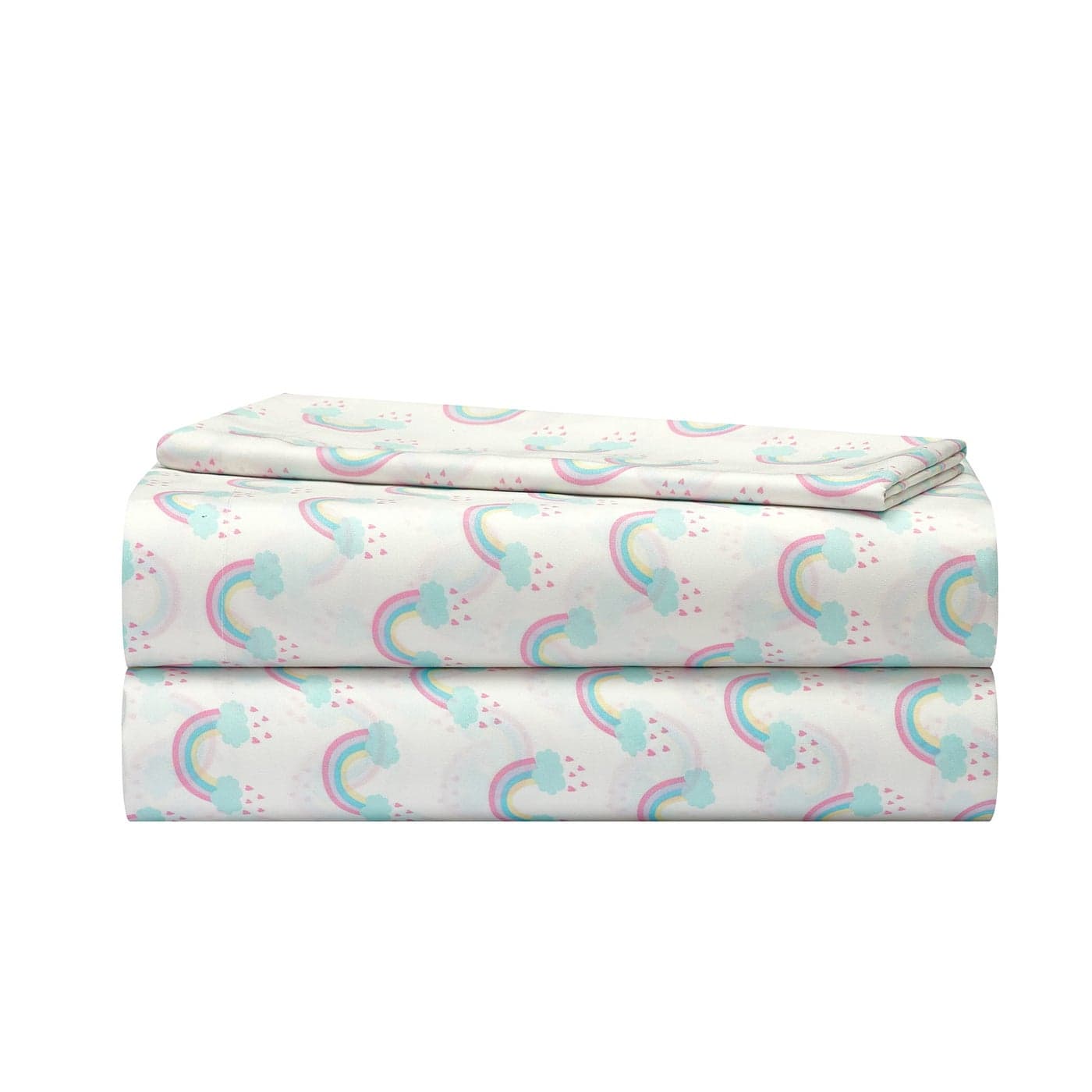 Heritage Kids 3 Piece Sheet Set Rainbow Print Twin