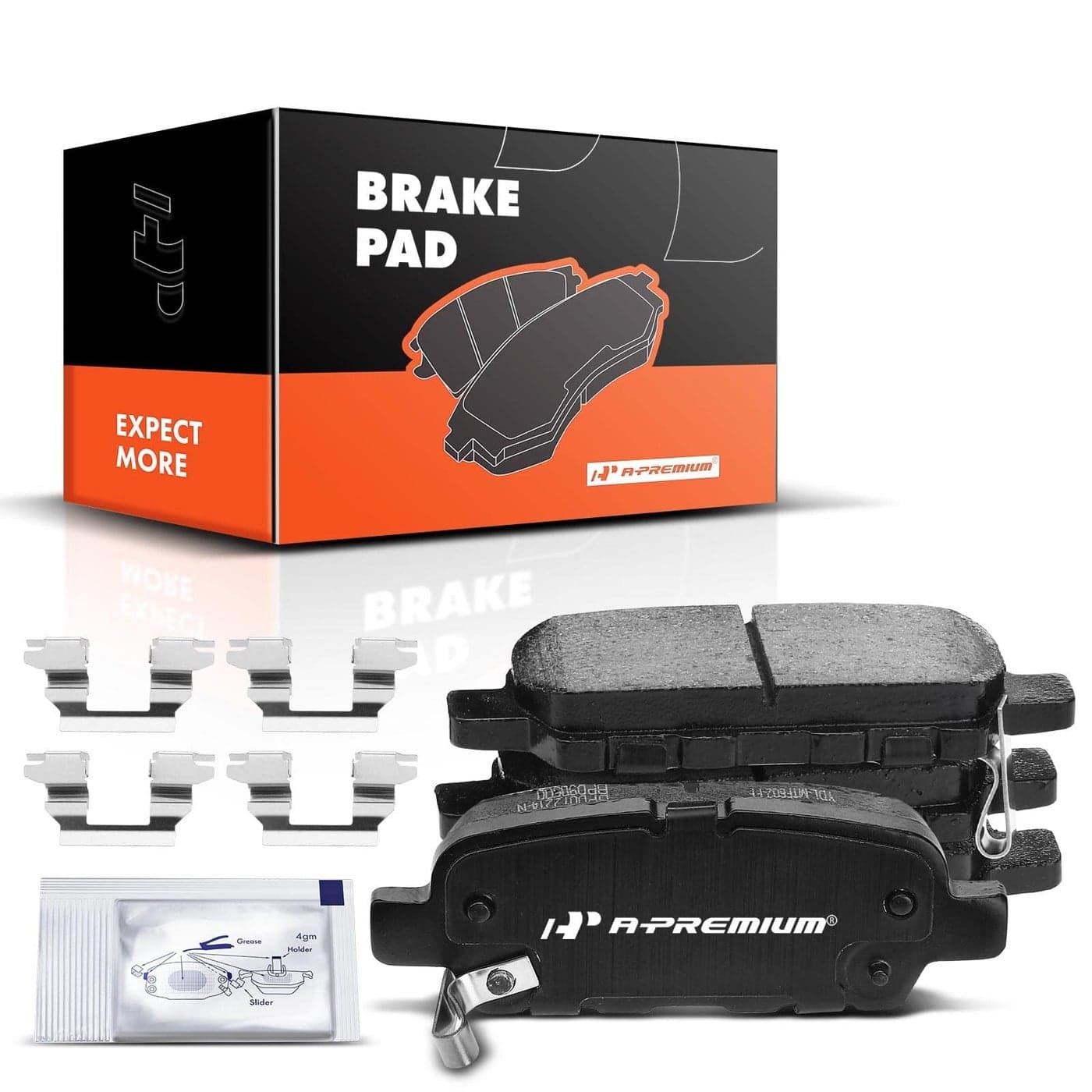 APremium Rear Ceramic Disc Brake Pads Set Compatible with Select Infiniti Suzuki and Nissan Models EX35 EX37 FX35 FX37 FX45 G25 G35 G37 M35h M35 M45 Altima Juke LEAF Maxima Murano