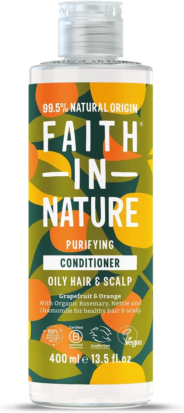 Faith In Nature Organic Coconut Conditioner Hydrating for Dry Hair Scalp Vegan Cruelty Free No SLS Silicones or Parabens 400ml