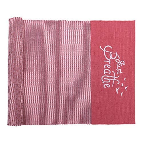 Arka Premium Just Breathe Cotton Yoga Mat 4mm Non Slip Washable Natural Anti Skid | Eco Friendly Exercise and Meditation Mat for Women and Men | Home Workout Fitness Yoga Mat