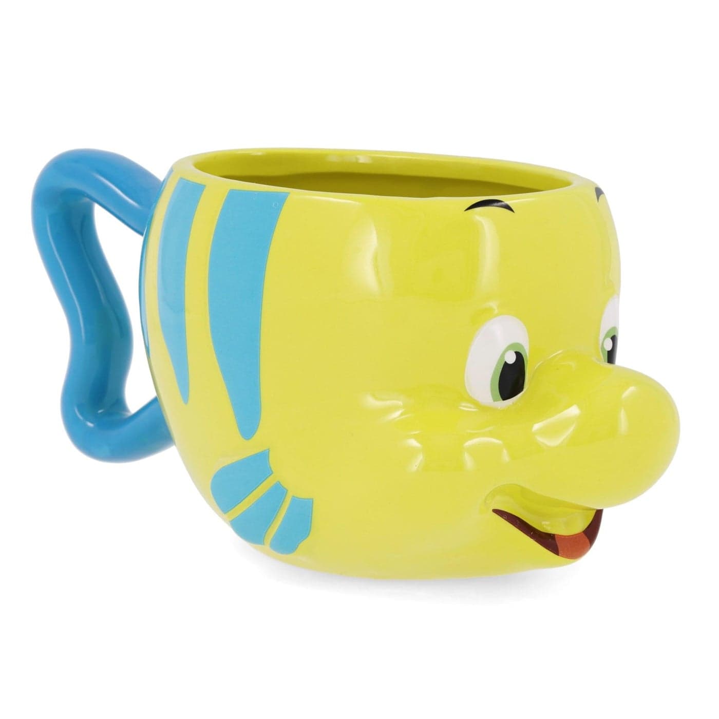 Silver Buffalo Disney Princess The Little Mermaid Flounder Ceramic 3D Sculpted Mug 20 Ounces