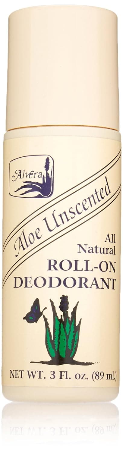 Alvera, All Natural Roll-On Deodorant, 89ml Bottle - Aloe Unscented