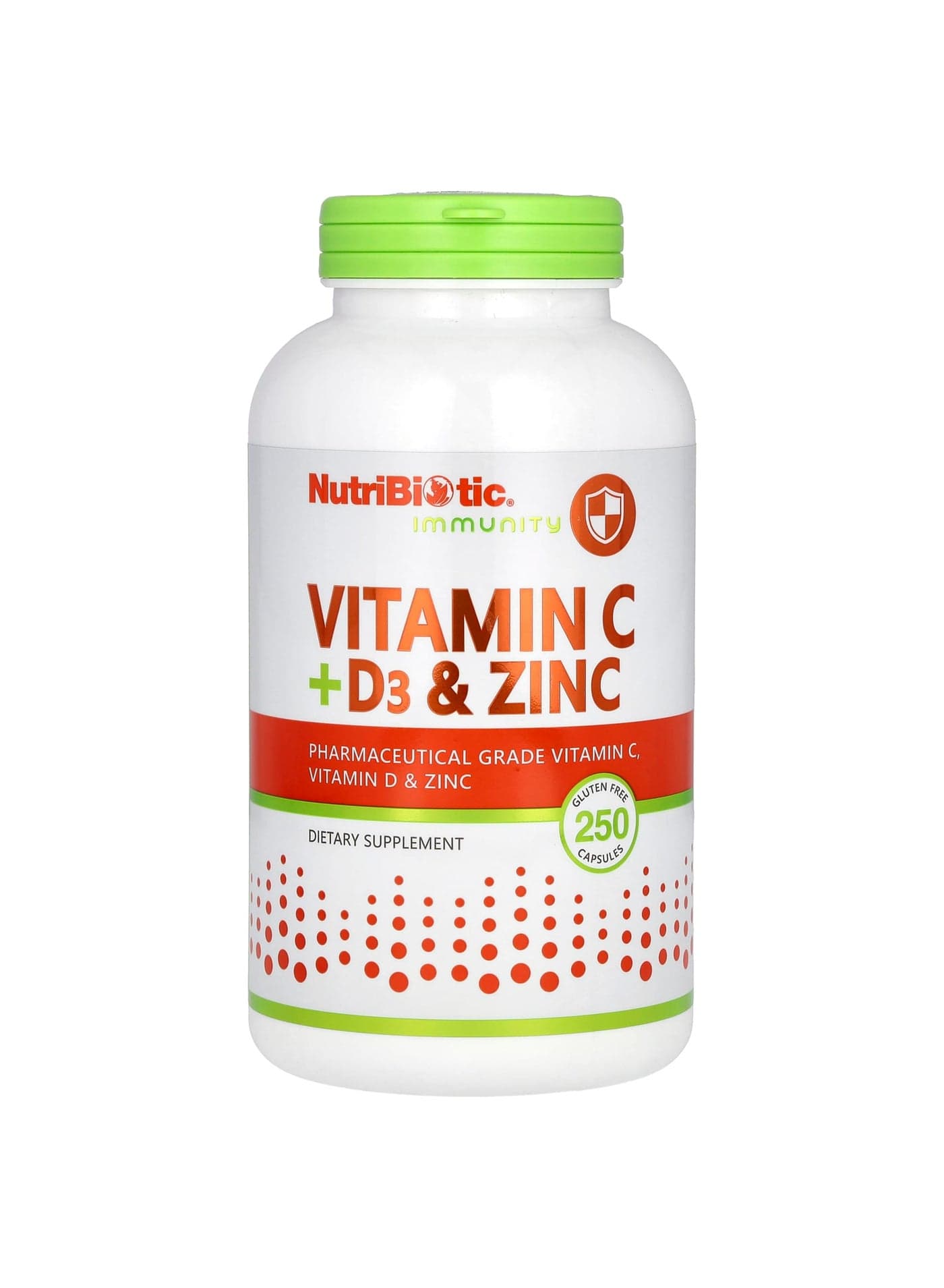 Vitamin C + D3 & Zinc, 250 Capsules