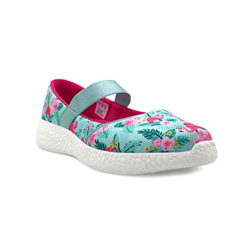 KazarMax Girl's Sea Green Ballet Flat - 2 UK