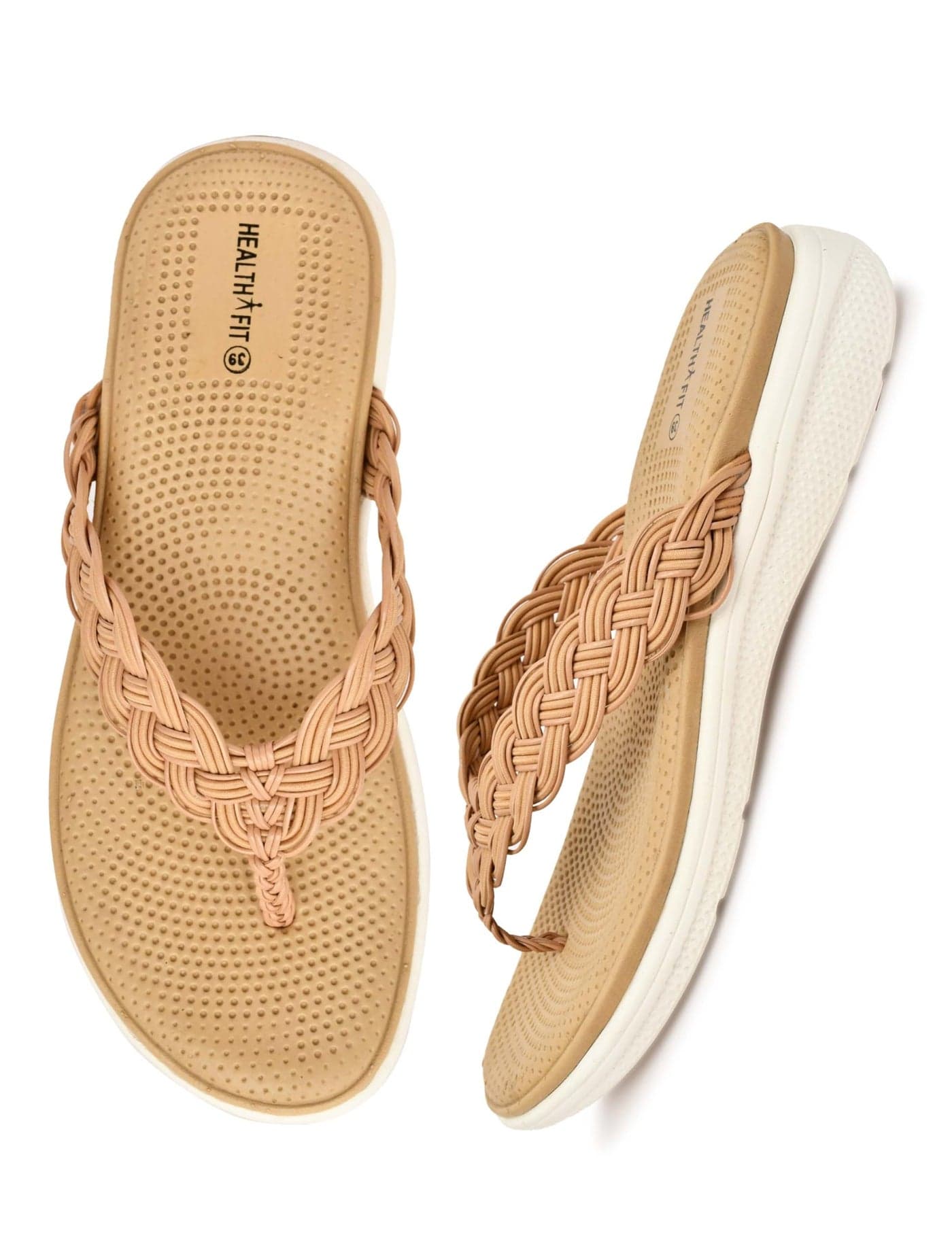 HEALTH FIT Super Soft Ortho Care Bounce Back Anti-Skid Doubleu Flip-Flops for women's/Grils-Slippers/Doctor Chappal & Footwear-Women's/Girls 10-SUL UK-8
