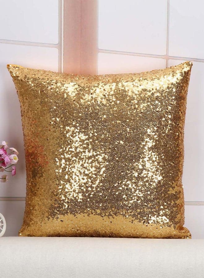 Sequins Cushion Cover Gold 40x40centimeter