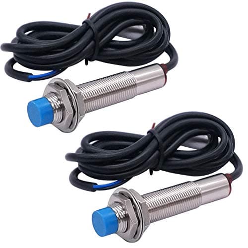 Taiss 2pcs LJ12A3-4-Z/AX Proximity Switch Inductive Proximity Sensor Detection Switch NPN NC DC 6V-36V 4mm Normally Close 6-36V
