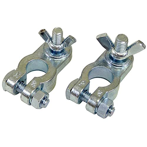 Schumacher Electric ZincPlated Marine Terminal Ends for 38Inch and 516Inch Battery Posts for Automotive Marine and Power Sport Batteries BAFMT1