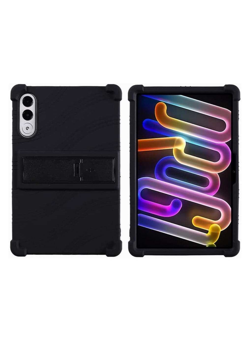 Protective Case Compatible with Lenovo Xiaoxin Pad Pro GT 11.1-inch 2025 Model (TB710FU) Soft Silicone Protective Layer 【Child-Friendly】 Thick Shock-Absorbing Corners Adjustable Sleeve
