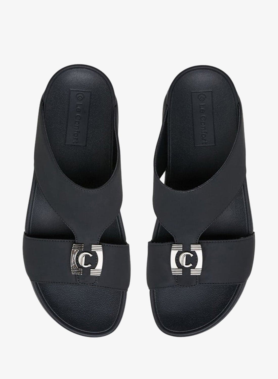 Men Metal Accent Slip-On Comfort Sandals