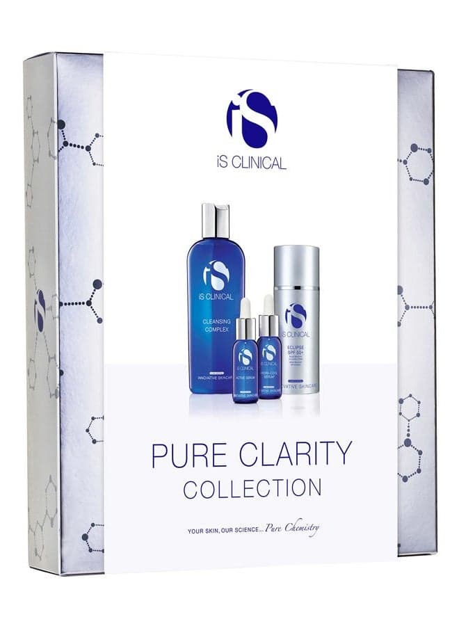 iS CLINICAL Pure Clarity Collection, Clear Complexion Skincare Full regimen Kit, Collection Gift Set, For blemish-prone skin