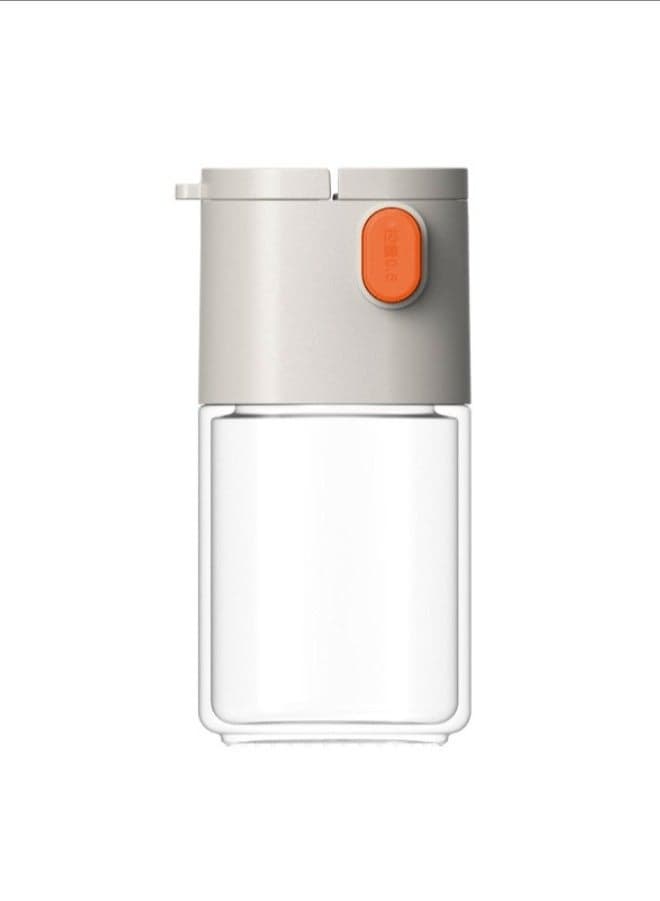 Dual-Outlet Precision Salt Dispenser Bottle, 0.5g Quantitative Salt Control Bottle Per Push Kitchen Condiment Container, Multi-Purpose Spice Shaker For Salt Sugar Pepper With Moisture-Proof Design