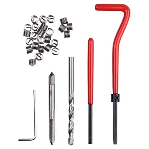 Wolfride 30PCS M5 Thread Repair Kit M5 x 0.8mm Helicoil Insertion Tool Thread Restoring Kit