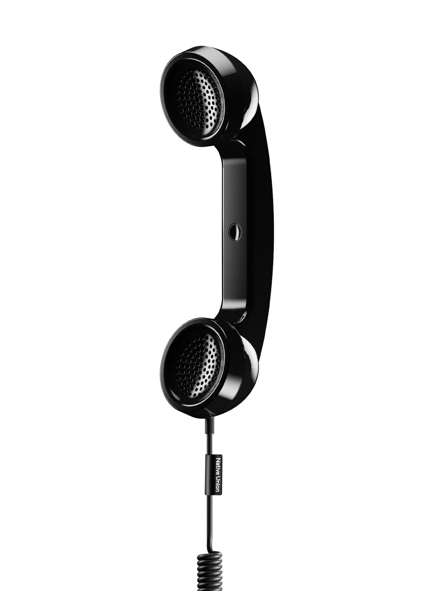 Pop Phone Retro Handset USB-C | Plug and Talk Connection, Hi-Quality Microphone and Speaker, Less Radiation, for iPhone 17/16/15 Samsung Tablets MacBooks Laptops w/ USB-C port - Black