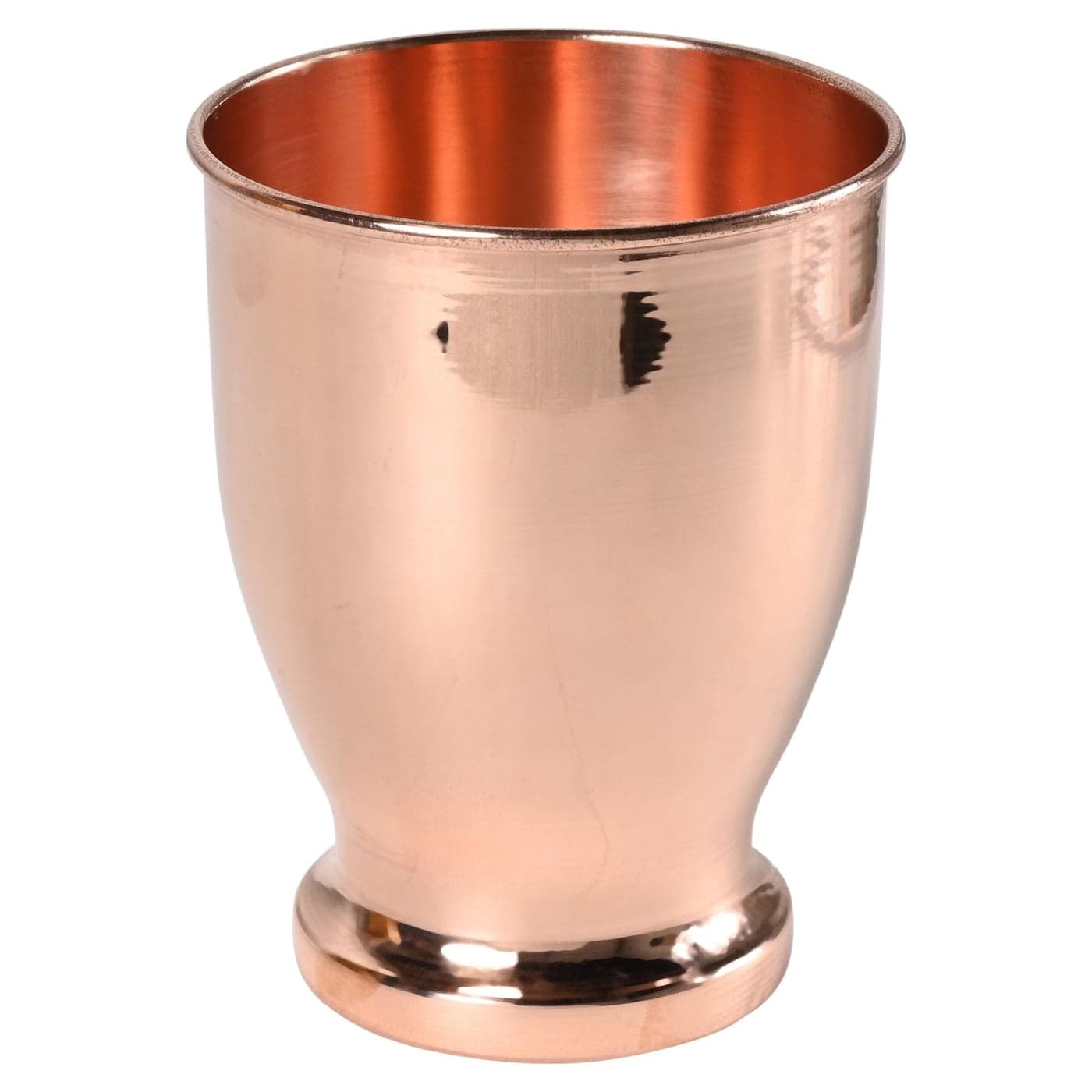 Hammered Copper Tumbler, LACQUERED-FREE, UNLINED and UNCOATED - 550 Ml, For Ayurveda Health Benefits (Modern - Plain)