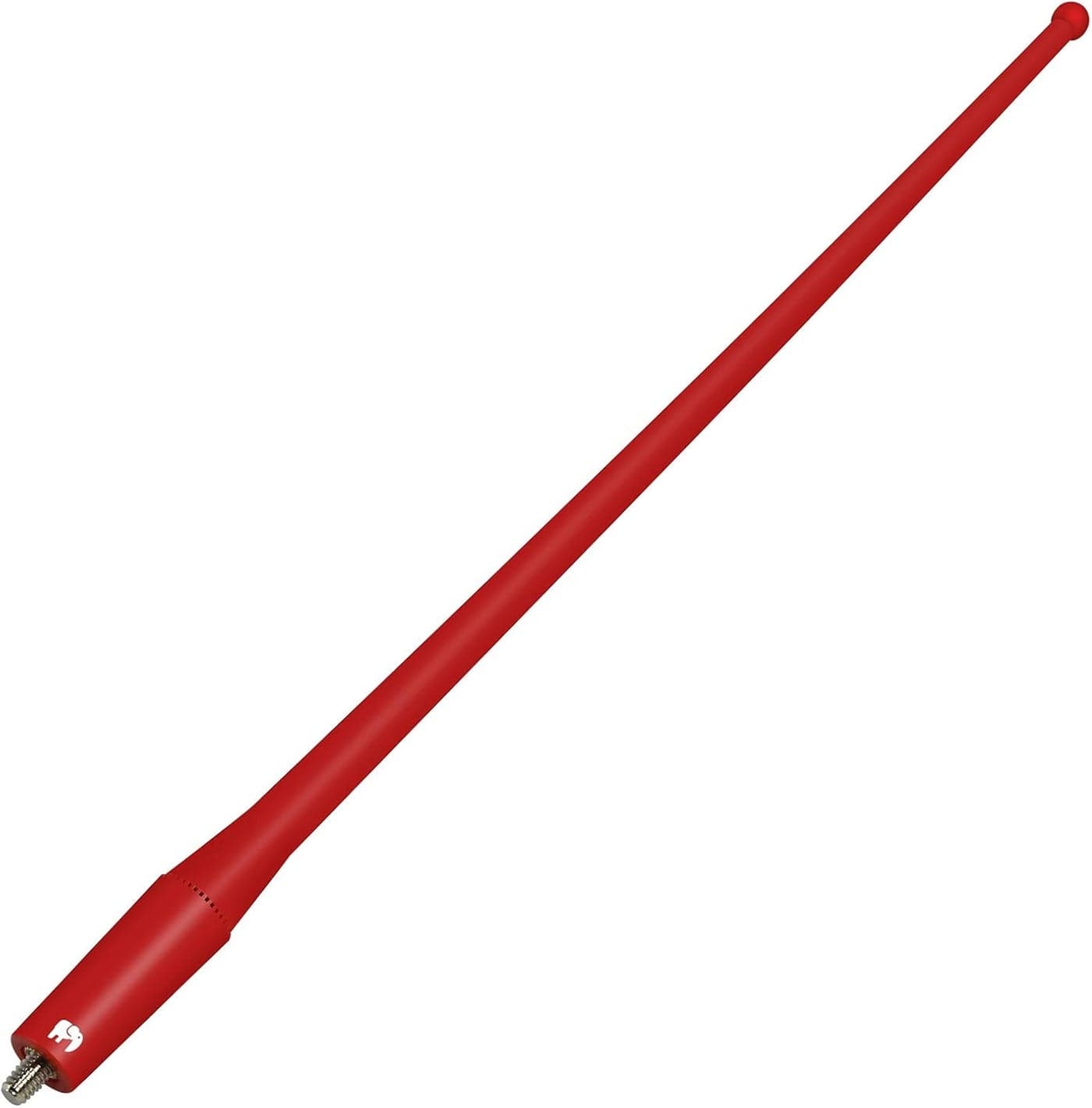 ONE250 13-Inch Flexible Rubber Antenna for Toyota Vehicles - Red