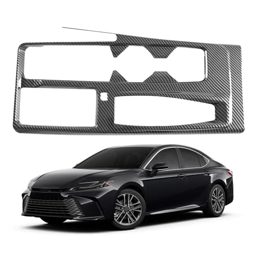 VTVWNM Center Console Gear Shift Panel Cover for Toyota Camry 2025 2026 LE XLE SE XSE Interior Decorations Carbon Fiber Style Accessories