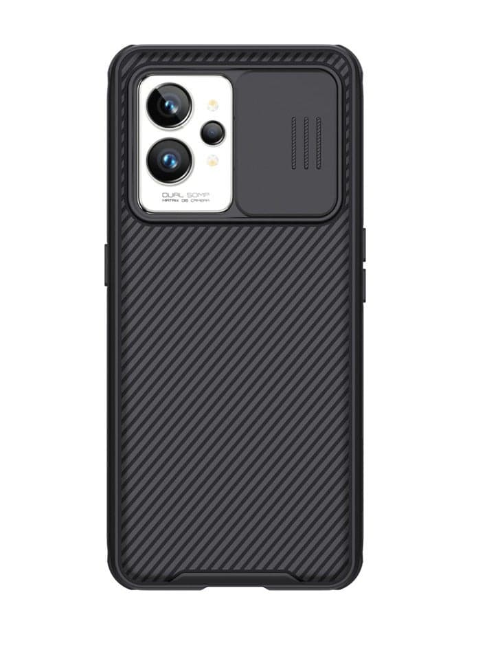 Compatible for realme GT2 Pro Case, with Slide Camera Lens Protector Cover, TPU+PC Premium Material Shockproof Case