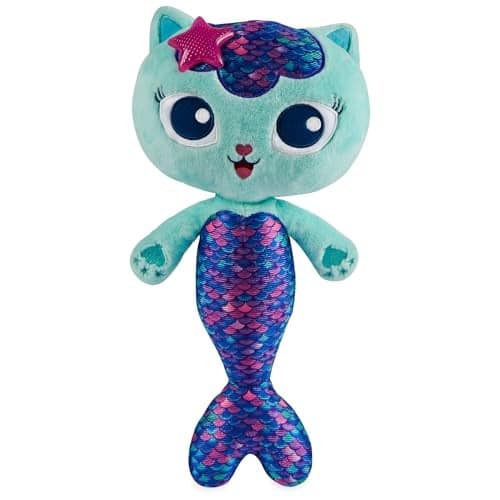 Gabbys Dollhouse 14inch Interactive Talking MerCat Plush Kids Toys with Lights Music and Phrases Stuffed Animals for Girls and Boys Ages 3 and up