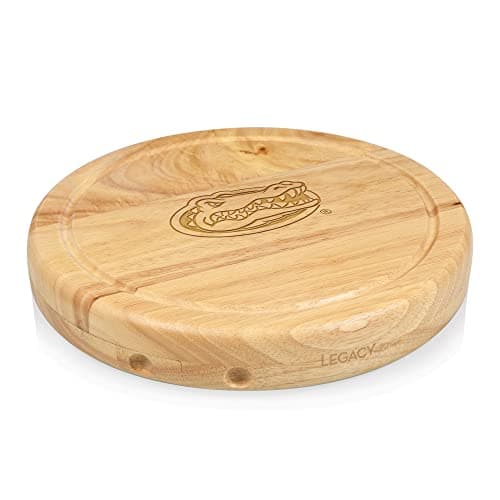 PICNIC TIME NCAA Florida Gators Circo Cheese Board and Knife Set - Charcuterie Board Set - Wood Cutting Board