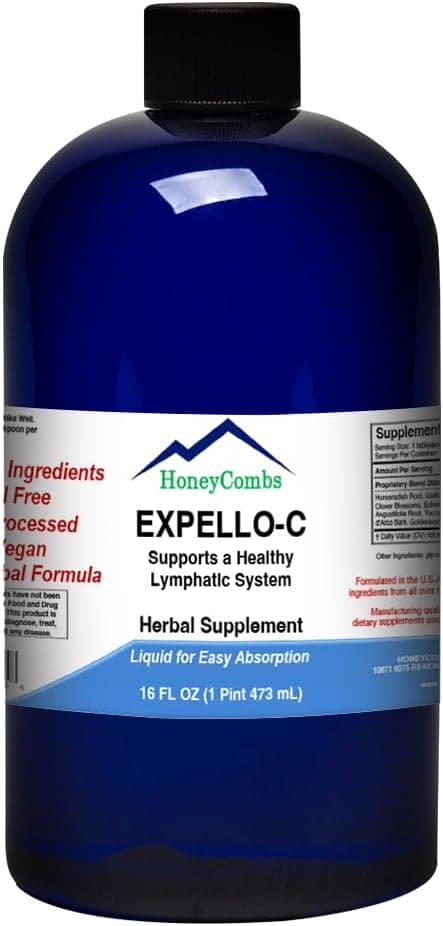 ExpelloC Ultimate Cellular Detox Cleanse and Detox Echinacea Goldenseal Red Clover Supplement AlcoholFree Liquid Liver Cleanse Kidney Cleanse and System Booster 16 Fl Oz