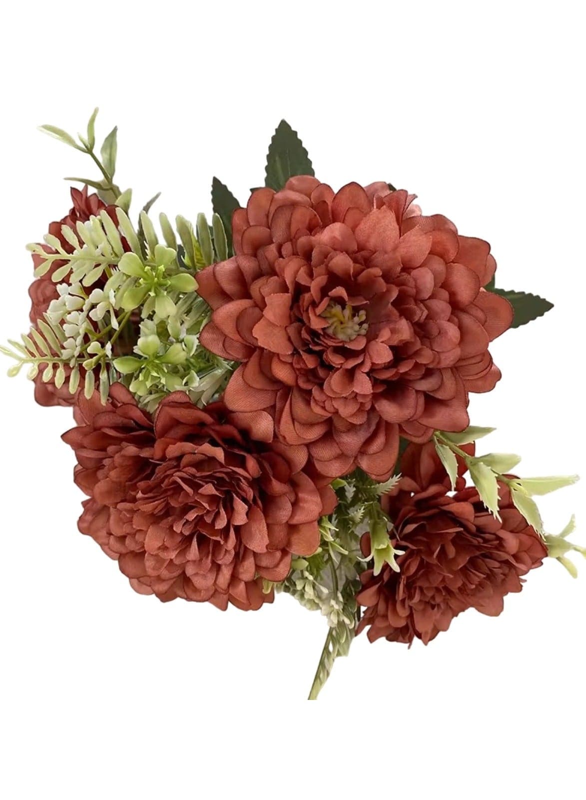 Seven Heads Artificial Flower Dark Coffee