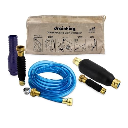 Drain King 575 Professional Plumbers Drain Unclogging Pack, 1 to 6 Inch Drains