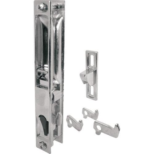 Slide-Co 14436 Glass Door Flush Latch, Chrome (Single Pack)