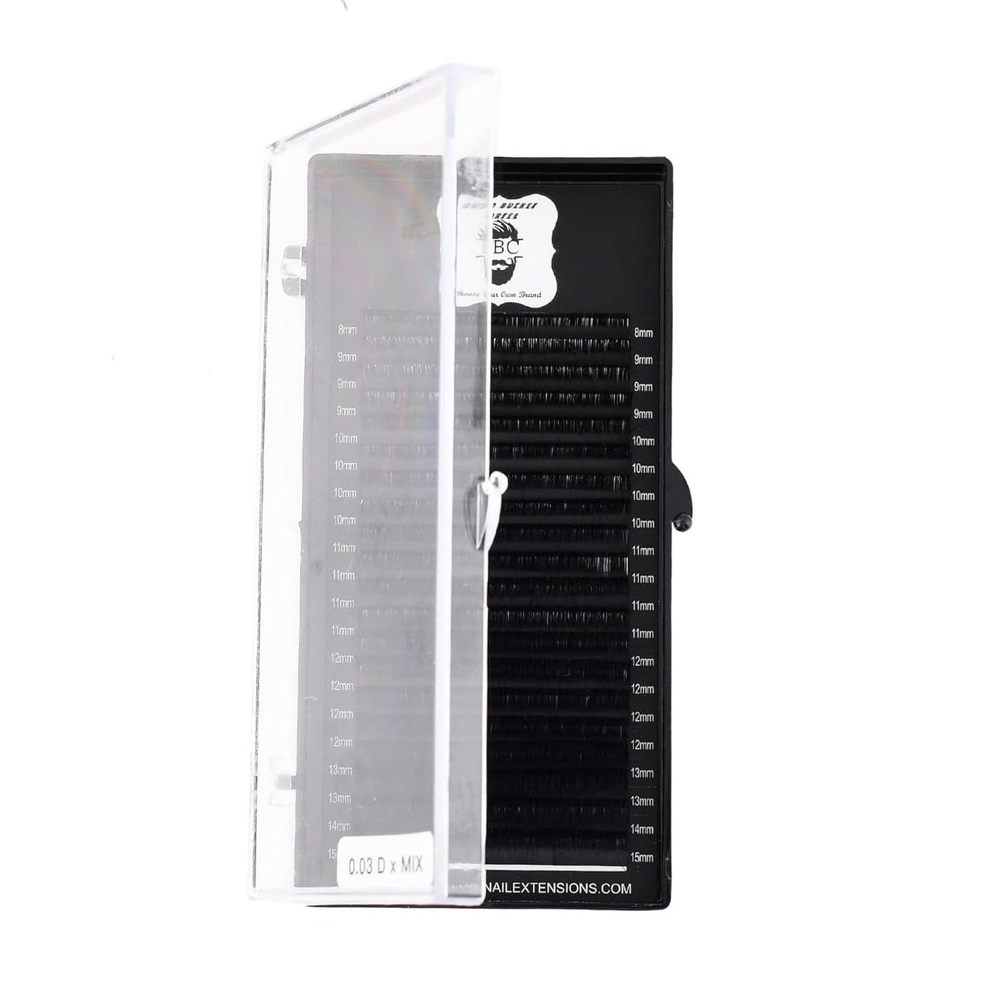 Mega Volume Dcurl003mm Thikness815mm Mix Length Eyelash Extensions 20 Rows Tray Black SemiPermanent Eyelashes Extensions Lash