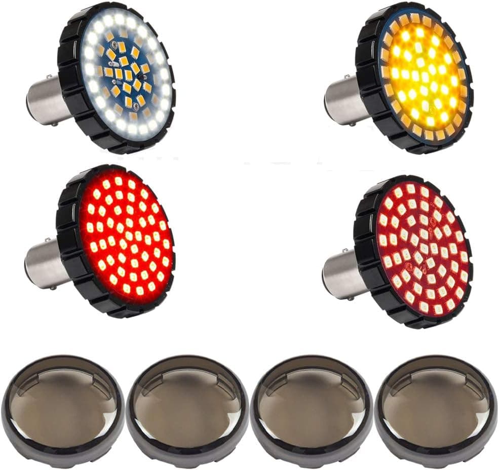 MotoParAcc DTR2017 1157 LED Turn Signal Lights for Harley Motorcycles