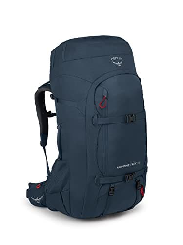 Osprey Farpoint Trek 75L Men's Travel Backpack, Muted Space Blue