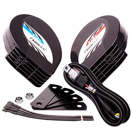 FARBIN Compact Horn 12V Car Horns Loud Dual-Tone Waterproof Auto Horns Electric Snail Horn Kit with Relay Harness,Universal for Any 12V Vehicles