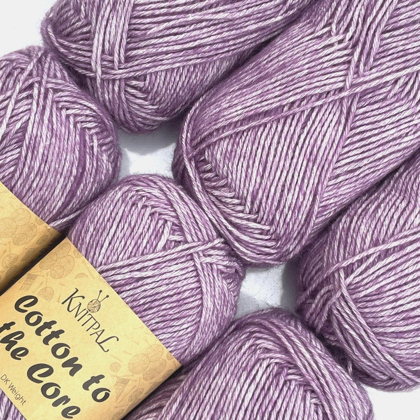 Cotton to The Core Cotton Yarn for Crocheting 6 Skeins 852Yds300G Free Patterns Soft Baby Yarn for Knitting 3 DK Light Worsted Weight Plum Purple